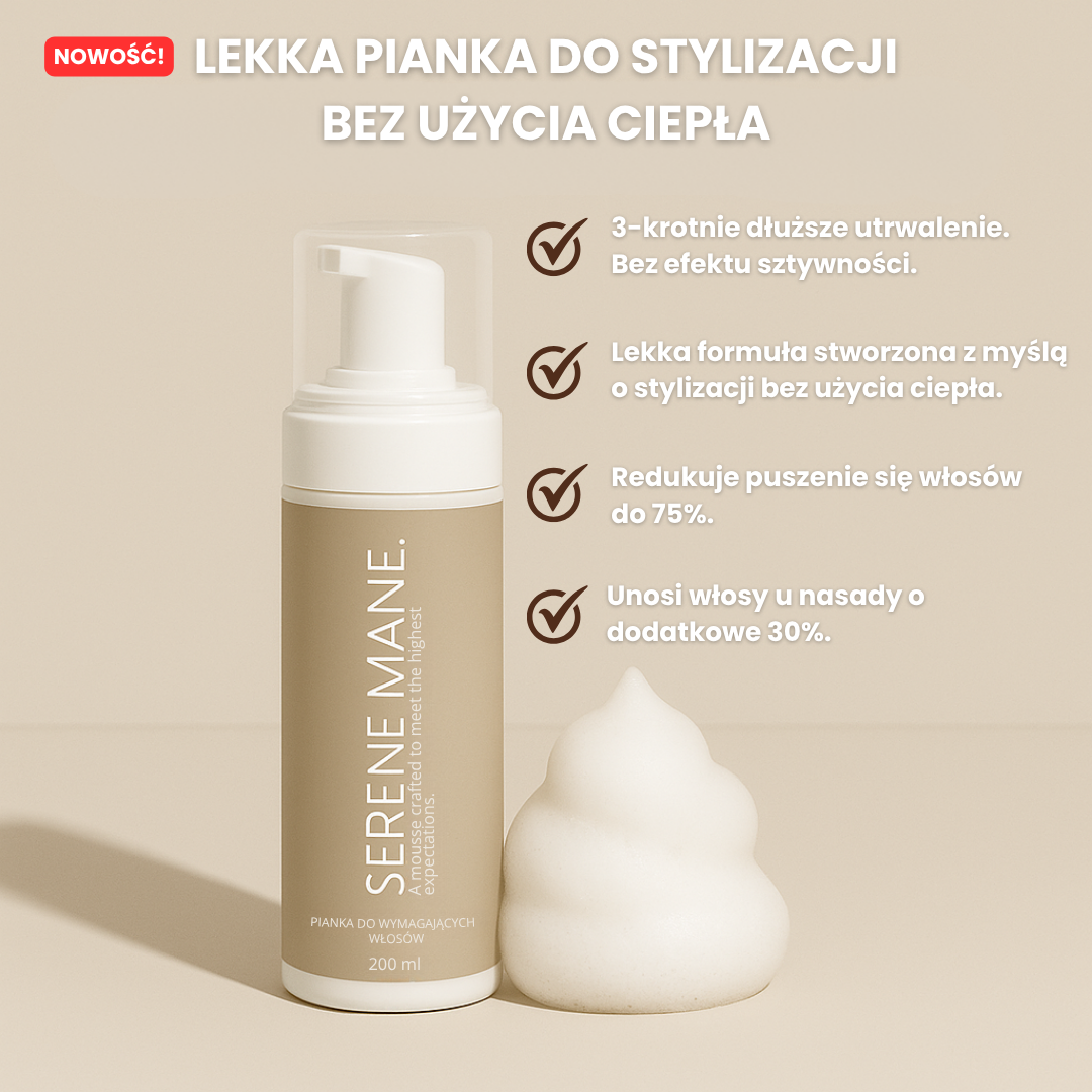 Pianka Utrwalająca od Serene Mane (200ml)
